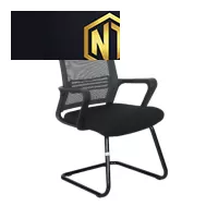 Ghế họp khung thép kết hợp tựa nhựa bọc lưới, đệm bọc vải, tay bằng nhựa GL421